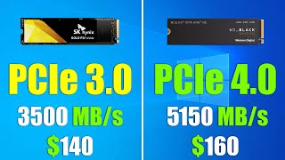 SSD NVMe PCIe 30 vs PCIe 40 Loading Windows 10  Big Difference [upl. by Urba]