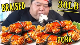 A box of 30 jins of swimming crabs half steamed and half fried with spicy sauce [upl. by Bayly]