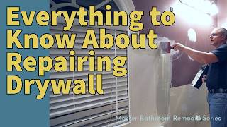 Everything to know on how to repair drywall for beginners [upl. by Day]