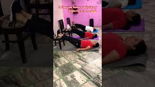 Easy workout at home Reduce belly fatthighs fat shortvideo weightlossjourney [upl. by Animlehliw]