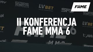 Druga konferencja FAME MMA 6 [upl. by Ocsicnarf767]