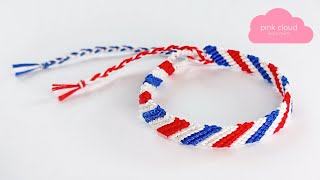 DIY FRIENDSHIP BRACELET with your fingers  Easy EMBROIDERY Tutorial for Beginners [upl. by Mada]