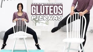 Ejercicios de glúteos y piernas con una silla  GymVirtual [upl. by Elliott]