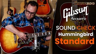 Sound Check Demo Video Gibson Hummingbird Standard AcousticElectric Guitar [upl. by Carolann]