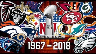 NFL All Super Bowl Winners 19672018 [upl. by Julee]