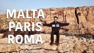 CONHEÇA MALTA PARIS E ROMA  EXPERIÊNCIA EM MEU PRIMEIRO INTERCÂMBIO [upl. by Kellene]