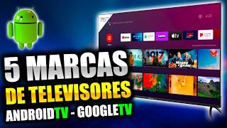 5 MEJORES MARCAS DE TELEVISORES CON ANDROIDTV PARA NAVIDAD [upl. by Nylessoj]