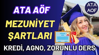 Ata Aöf Mezuniyet Şartları Neler Ata Aöfde Mezun Olmak İçin Hangi Şartlar Sağlanacak [upl. by Krueger944]