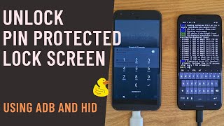 How to unlock PIN protected Android device using ADB and HID method  Brute force  Rubber Ducky [upl. by Rabbi174]