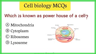 Cell biology Mcq  Cell mcqs  cell mcq for competitive exams [upl. by Conant]