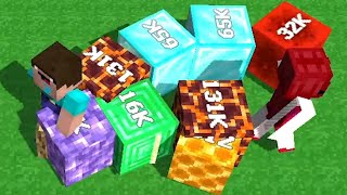 Minecraft 2048 Noob VS Noob Cubes 2048io Game [upl. by Yruam16]