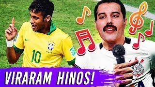 15 MÚSICAS FAMOSAS que VIRARAM HINOS DE TORCIDA ⚽🎶 [upl. by Domini38]