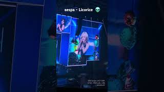 aespa  Licorice  2024 aespa LIVE TOUR – SYNK  PARALLEL LINE  240629 [upl. by Emelen427]