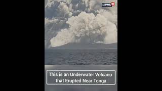 Hunga Tonga Volcano Eruption Live Caught On Camera By Ships In The Region  Shorts  CNN News18 [upl. by Anerroc]