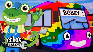 The Best Of Geckos Buses｜Geckos Garage｜Truck Cartoons For Kids｜Learning For Toddlers [upl. by Gyatt]