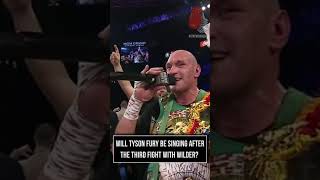 Tyson Fury Victory Singing shorts [upl. by Norman]