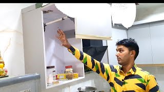 Hydraulic Hafele Lift Up WOODEN FRONTS WIDE kitchen door 2021 [upl. by Ellenrahc435]