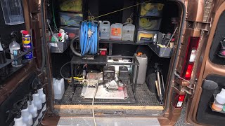 VAN SETUP FOR CLEANING DRIVEWAYS [upl. by Alpheus722]