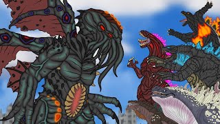 CTHULHU VS Godzilla amp Shin Godzilla amp Whale Godzilla amp Godzilla 1995 amp zilla JR [upl. by Amby]