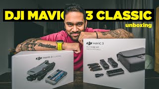 DJI MAVIC 3 CLASSIC DRONE UNBOXING 🧿 FLY MORE COMBO KIT 🔥 [upl. by Benedic264]