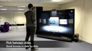 PowerPoint presentation controlled with Kinect [upl. by Clabo]