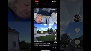 TESLA DRIVES ITSELF PRANK ON… prankgrandma goviralshorts duetcomedy vines [upl. by Culosio686]