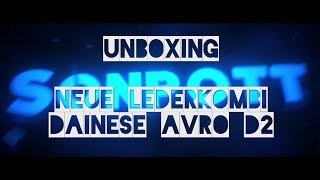 Unboxing Neue Lederkombi Dainese AVRO D2 Motovlog62 [upl. by Breana]