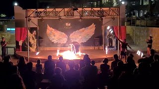 Hotel LAZULI in Marsa Alam Ägypten Deutsch 🇩🇪 TEIL 7 FEUERSHOW🔥ANIMATION Resort Egypt 🇪🇬 FIRESHOW [upl. by Oetam]