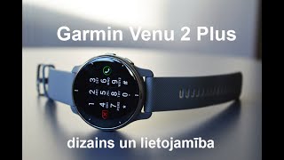 Garmin Venu 2 Plus  dizains un lietojamība  Pulsometrslv [upl. by Blaseio295]