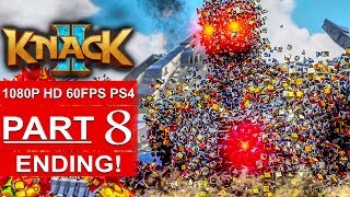 KNACK 2 ENDING Gameplay Walkthrough Part 8 1080p HD 60FPS PS4 PRO  No Commentary [upl. by Wilmer100]