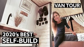 The Best SELFBUILD VAN CONVERSION  SOLO FEMALE Builds STEALTH CAMPER in 6 MONTHS ⚒️ 🚐 [upl. by Bartie]