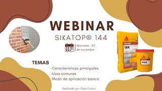 WEBINAR  Introduccion a SIKATOP 144 GRUPO 5 HERRAMIENTAS DIGITALES [upl. by Arta681]