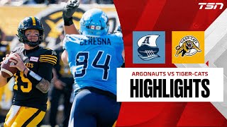 Toronto Argonauts vs Hamilton TigerCats  CFL HIGHLIGHTS [upl. by Ellesij]