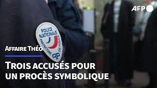 Affaire Théo trois accusés dans un procès symbolique des violences policières  AFP [upl. by Gibbs]