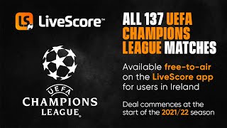 LiveScore UEFA Champions League LiveStreaming Announcement [upl. by Tila]