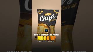 How to create chips packet mock up in photoshop photoshoptutorial photoshop tipsandtricks [upl. by Lah891]