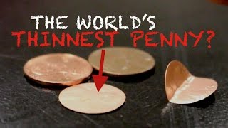 The Worlds Thinnest Penny Reacting Copper with Nitric Acid  An amazing reaction [upl. by Atinwahs]