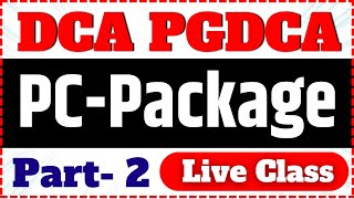 📚PCPackage DCA amp PGDCA Exam December 2023 dca pgdca mcu [upl. by Everard]