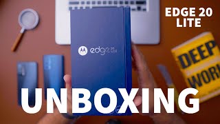 MOTOROLA EDGE 20 LITE  UNBOXING  BRASIL PTBR [upl. by Cosma]