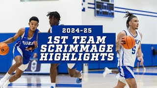 Duke Basketball 202425 1st Team Scrimmage Highlights [upl. by Stearne]