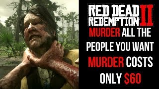 Red Dead Redemption 2  Kidnapping Torturing Burning MarketBar People Alive Killing Animals [upl. by Dorothi233]