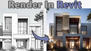 Render like a PROFESSIONAL How to Render 3D models using REVIT amp AI [upl. by Nakah]