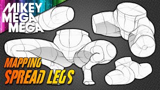 SPREAD LEGS How To Draw The Splits [upl. by Zorah]