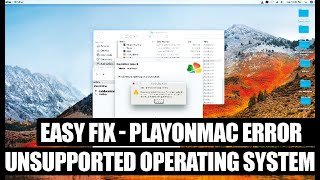 PLAY ON MAC TUTORIAL How to fix unsupported operating system on PlayOnMac  Think MONEY MAGAZINE [upl. by Acsecnarf]