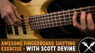 Awesome Fingerboard Shifting Exercise For Bass Players  Scott’s Bass Lessons [upl. by Ahsille]