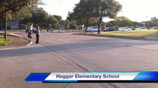 Students arrive for the first day of school at Haggar Elementary School in Plano ISD [upl. by Starr]