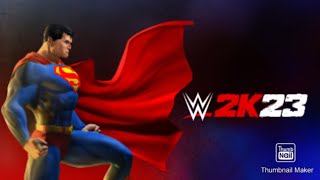 How To Make Superman In WWE 2K23 No Custom Images [upl. by Eyllek]