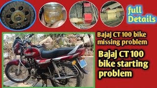 Bajaj CT 100 Bike missing problem  Bajaj CT 100 starting problem timing setting viral [upl. by Anaeerb]