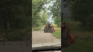 Off Duty Officer Clearing Trees Blocking Rural Road [upl. by Asoramla]