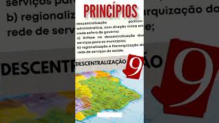 PRINCÍPIOS DO SUS  DESCENTRALIZAÇÃO enfermagem saúdepública sus saude agentecomunitario [upl. by Arev370]